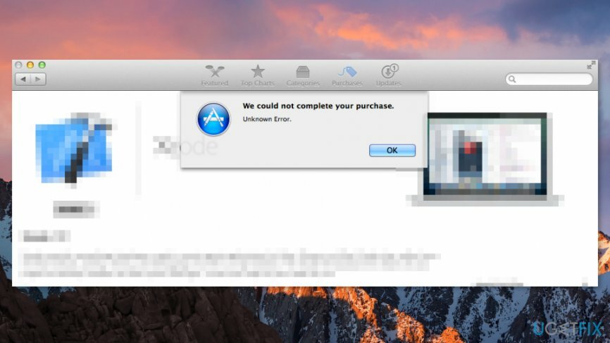 Popravi pogrešku " Nismo mogli dovršiti vašu kupnju" na Macu