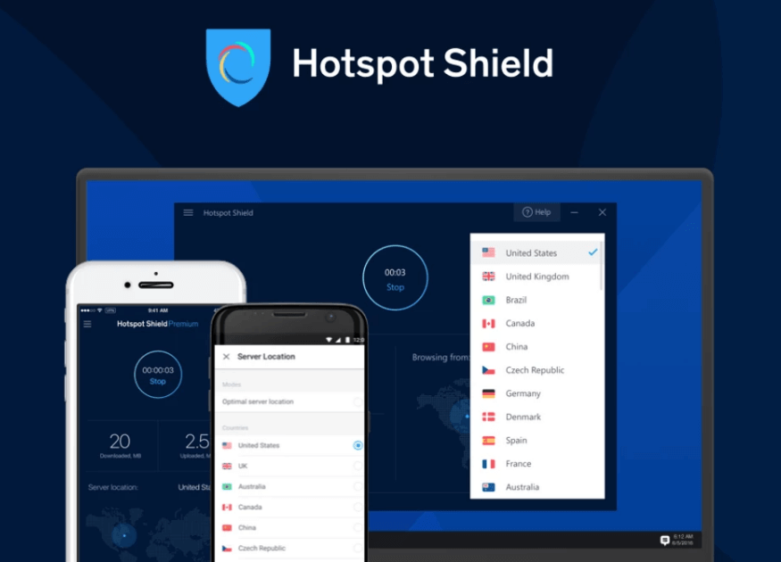 Hotspot Shield - Melhor servidor proxy para Windows