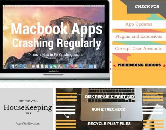 Crash des applications MacBook, mode d'emploi