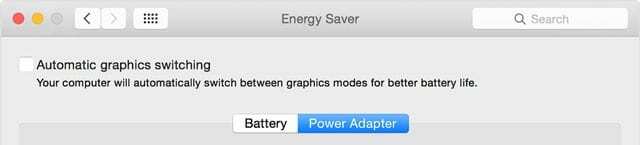 สลับปิดการสลับกราฟิกอัตโนมัติบน Mac