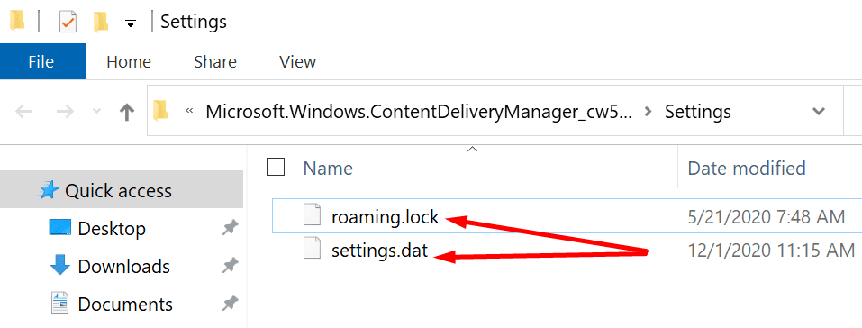 configurações de destaque do windows backup