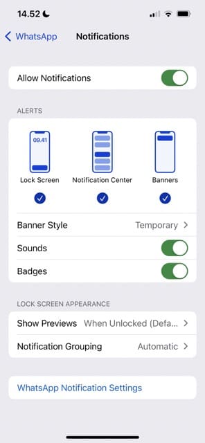 alihkan tangkapan layar notifikasi iphone