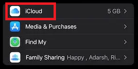 iCloud პარამეტრები