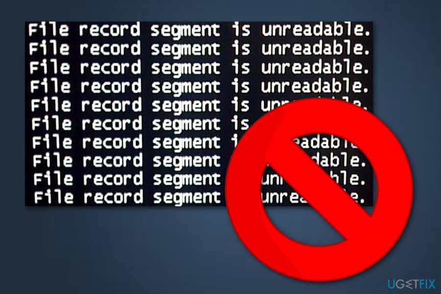 Сегмент записа датотеке је нечитљив