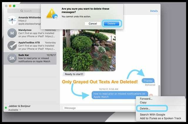 Comment supprimer des textes et des iMessages sur votre Mac