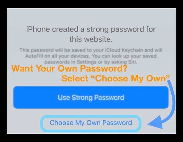 สร้างรหัสผ่านของคุณเองสำหรับ iOS 12