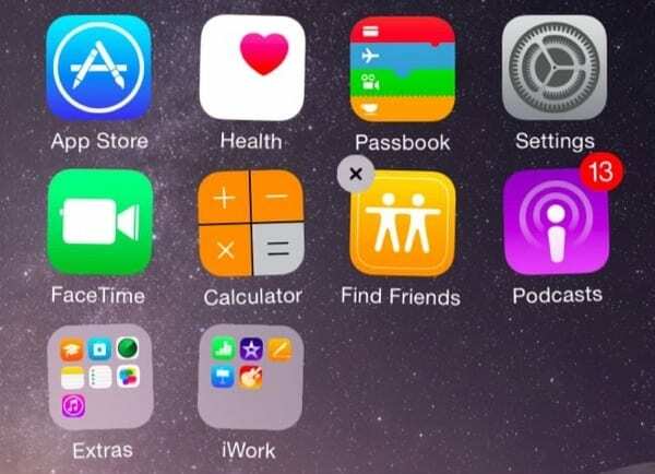 Ubrugte apps iOS