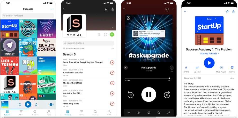 Pocket Casts — labākā aplādes lietotne