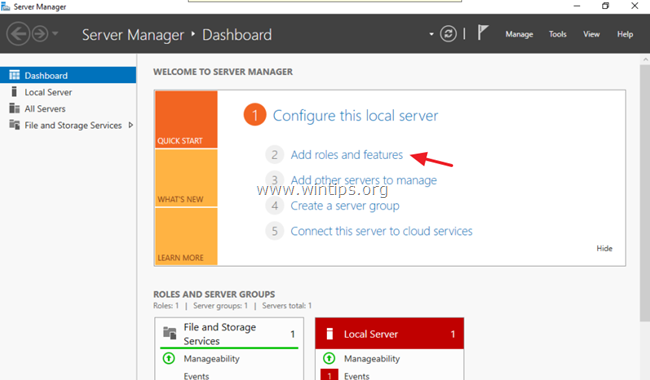 legg til Active Directory Services-server 2016