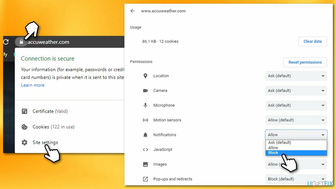 Távolítsa el az értesítéseket a Google Chrome-ból