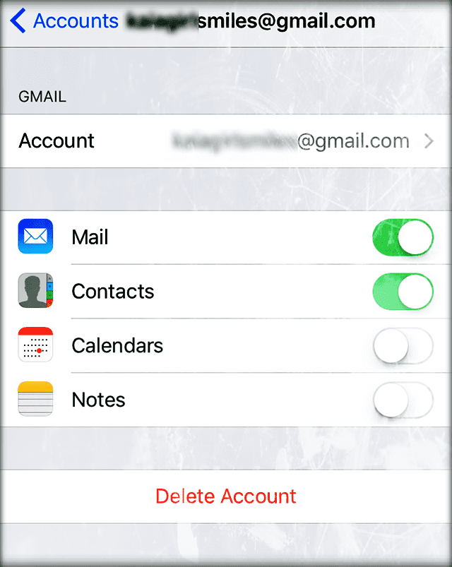 Mailkonten können nicht gelöscht werden (iOS), Fix