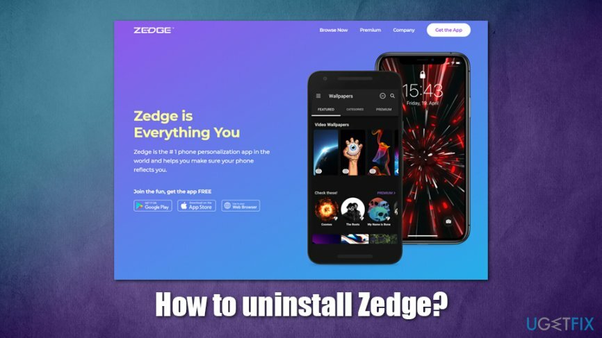 Zedgeをアンインストールする方法