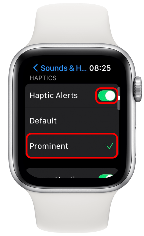 저는 이것을 켜고(녹색) Prominent를 선택하여 햅틱을 더 강력하게 만들고 싶습니다. 