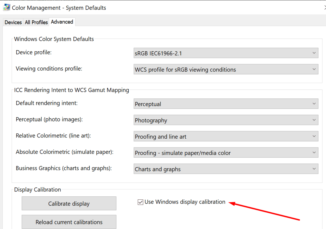 Verwenden Sie die Windows-Display-Kalibrierung