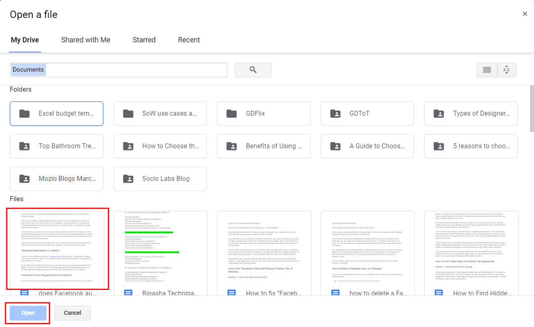 Comment comparer du texte avec Google Docs