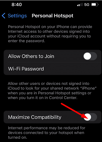 iPhone-hotspot-maximize-yhteensopivuus