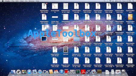 schmutziger Desktop-Mac