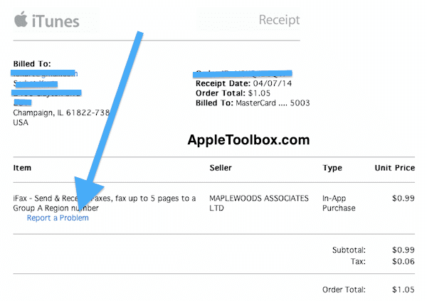 Problem s izvješćem iTunes e-pošte
