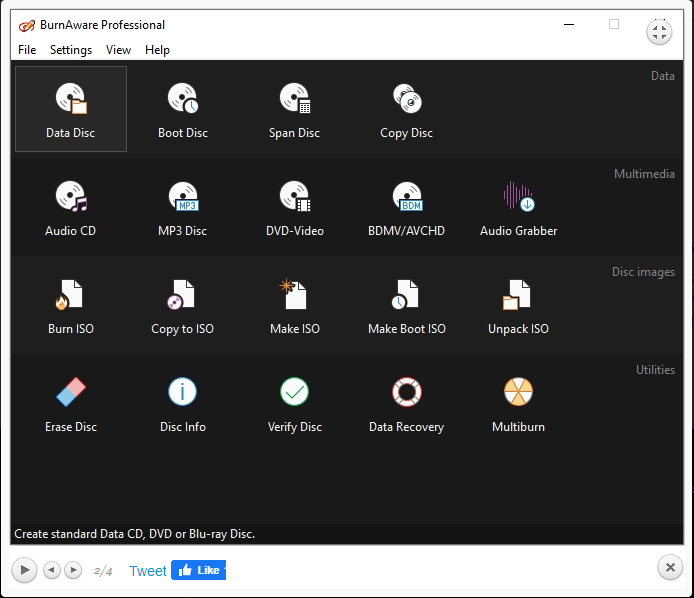 BurnAware Free — oprogramowanie do nagrywania płyt DVD