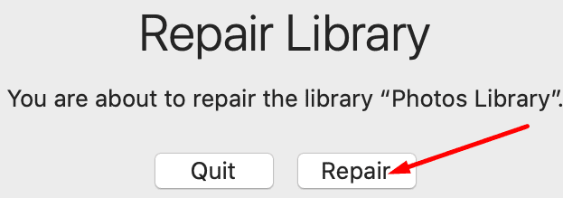 Reparieren Sie den Fotobibliothek-Mac