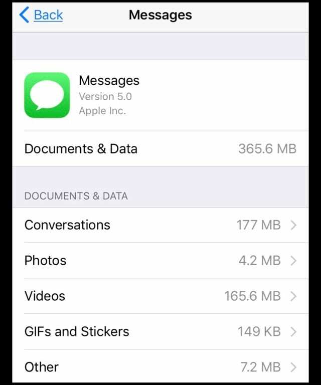 Как удалить документы и данные из сообщений iPhone с помощью iOS11