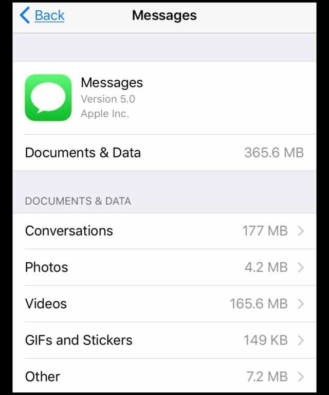 Como excluir documentos e dados de mensagens do iPhone com iOS11