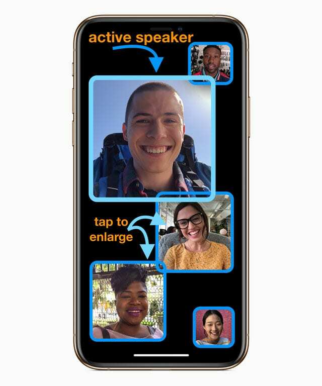 Detecção automática de alto-falantes ativos: FaceTime