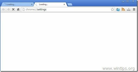 Problem mit der leeren Seite von Google Chrome