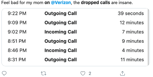 تم إسقاط المكالمات بعد iOS 13 VERIZON
