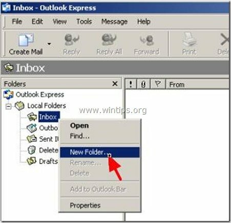 organizar mensajes de Outlook Express