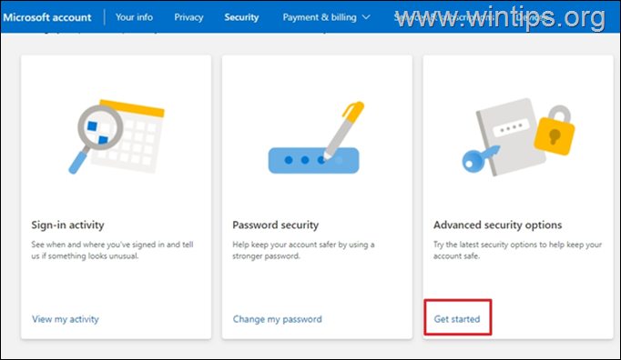 Activați verificarea în doi pași în Outlook.com