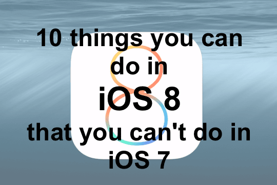 iOS 8 Hauptbild