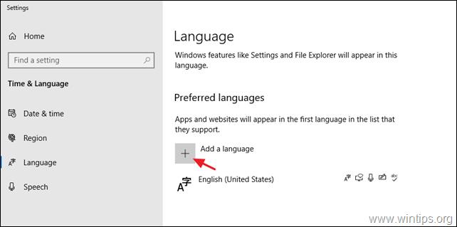 Sprache in Windows 10 hinzufügen