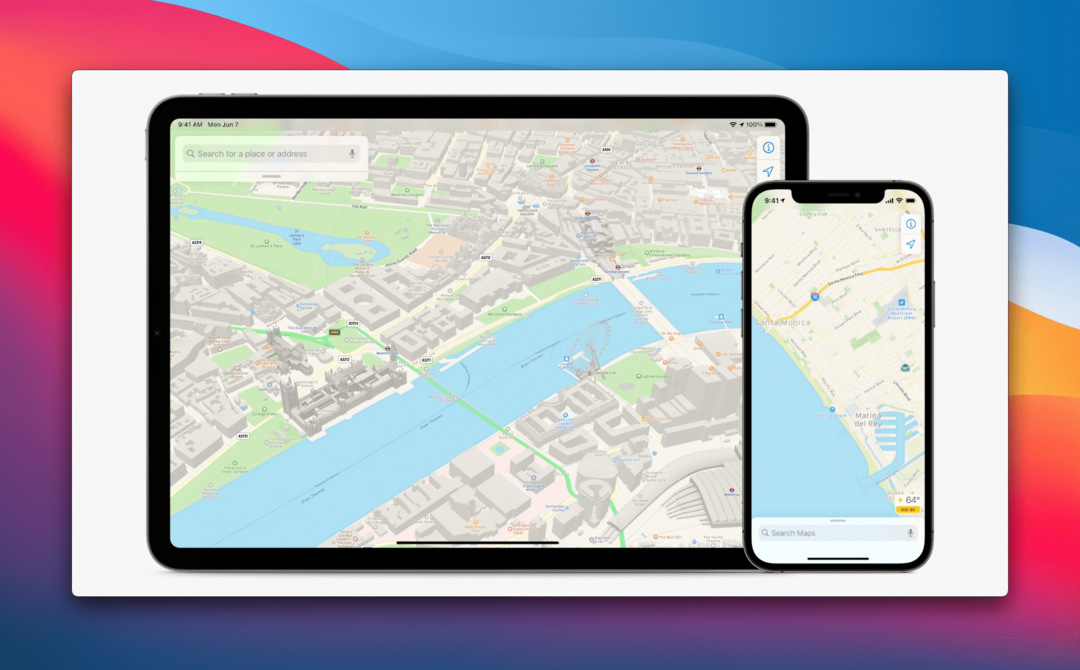 Aktualizace Apple Maps pro iOS a iPad