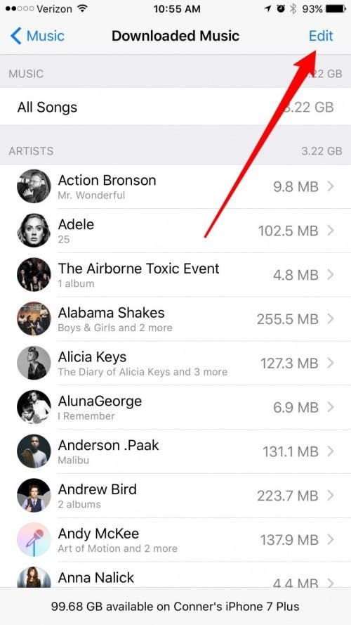 comment supprimer de la musique sur iPhone