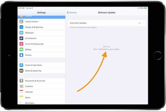 Aktualisieren Sie die Software, um sicherzustellen, dass Videos mit Ihrem iPad synchronisiert werden.
