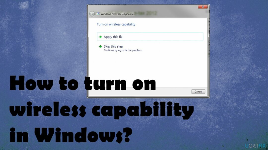 Cara mengaktifkan kemampuan nirkabel di Windows