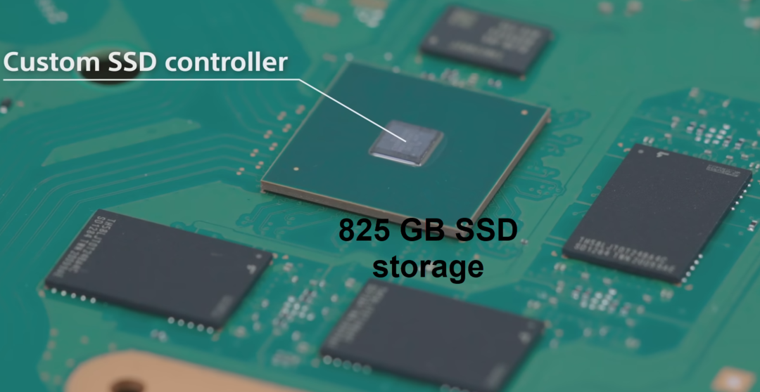 SSD-konfiguration av PS5 (Foto med tillstånd av Sony)