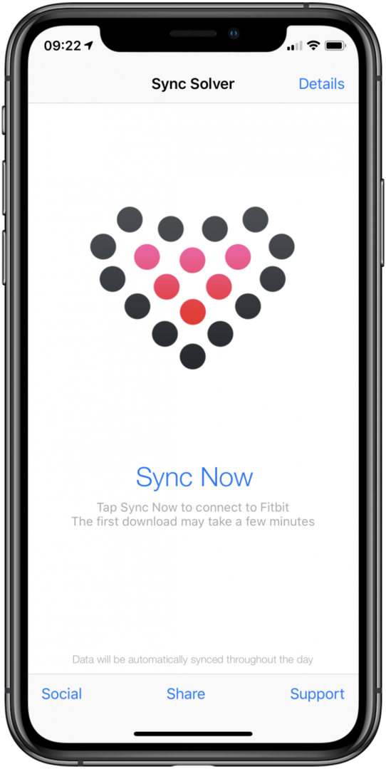 Cómo sincronizar Fitbit con Apple Health con Sync Solver