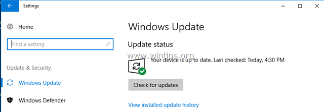 Izklopite posodobitve sistema Windows 10