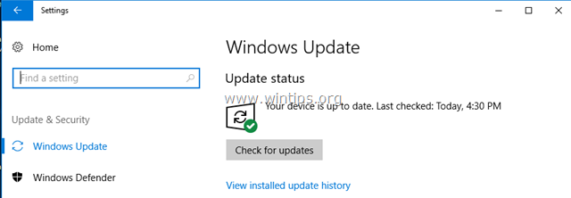 Opriți actualizările Windows 10