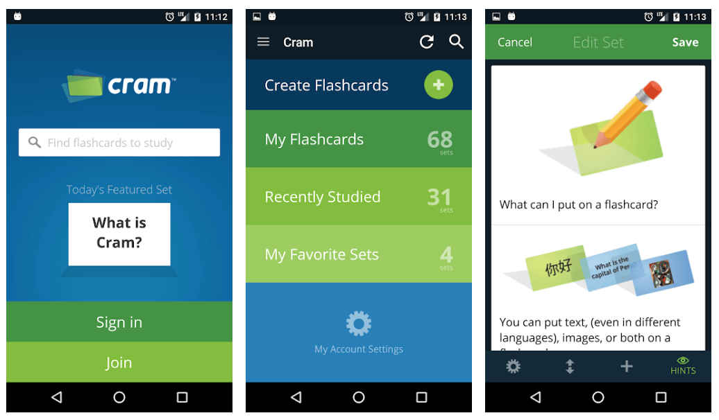 Cram.com Flashcards - Die besten Lern-Apps