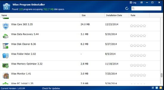 Wise Program Uninstaller