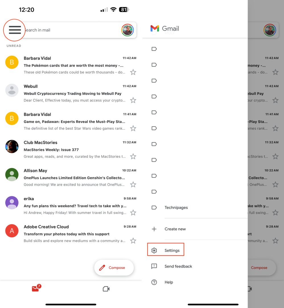 Leveringen volgen in Gmail op iPhone - 1