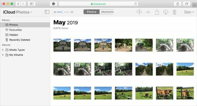 iCloud Fotoğrafları Safari'de kullanılabilir