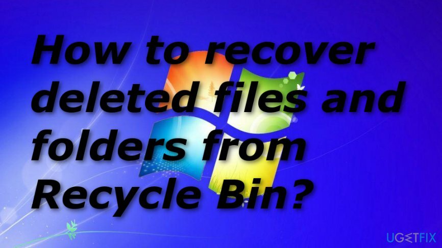 रीसायकल बिन खाली करने के बाद हटाई गई फ़ाइलें पुनर्प्राप्त करें