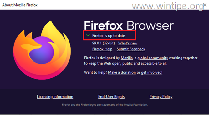 Обновите Firefox