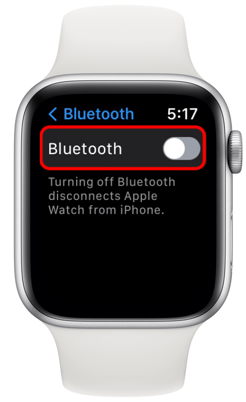 გადაახვიეთ ქვემოთ და შეეხეთ Bluetooth-ის გვერდით გადამრთველს ისე, რომ ნაცრისფერი გახდეს.