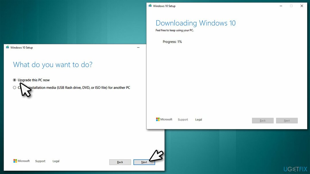 Vykonajte opravu inštalácie systému Windows 10