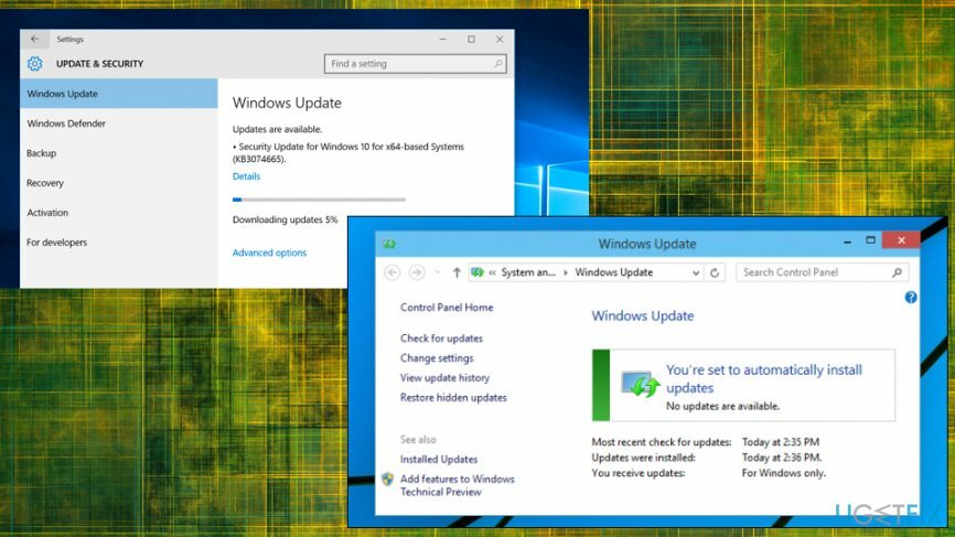 Windows Update-Einstellungen
